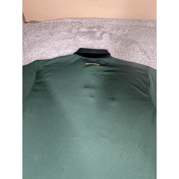 Under Armour Men's Tech Polo shirt Dark Green Size (XL) - Picture 6 of 7